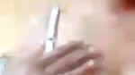 girl in glasses first time boobs show video call
