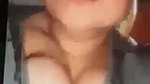 horny girlfriend topless big boobs playing