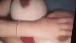 horny girlfriend topless big boobs playing