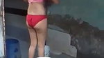 Slim Sister Bathing Her Brother Recording