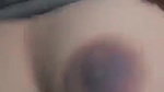 Desi GF dark nipples boob show selfie video