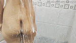 slim sexy girl bathing