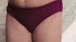 dusky skin aunty bathing