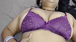 purple bra aunty Indian porn blowjob and viral sex