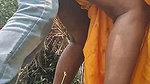 mature Desi randi sex outdoors in standing state
