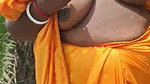 mature Desi randi sex outdoors in standing state
