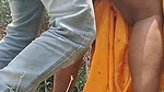 mature Desi randi sex outdoors in standing state