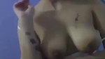 cute girl striptease nude boob show for lover