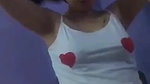 cute girl striptease nude boob show for lover