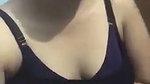 beautiful girl removing bra viral boob press