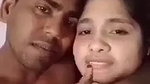 Indian newly married wife boob press romance