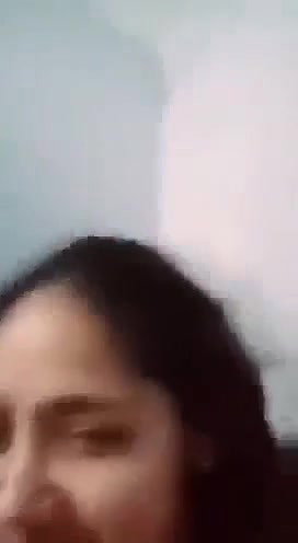 Indian newly married wife boob press romance