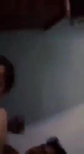 Indian newly married wife boob press romance
