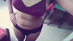 Indian girl stripping bra and viral boob show