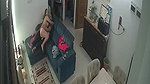 couple nude romance on couch viral hidden sex CCTV