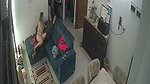 couple nude romance on couch viral hidden sex CCTV