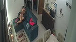 couple nude romance on couch viral hidden sex CCTV