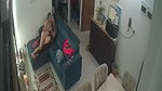 couple nude romance on couch viral hidden sex CCTV