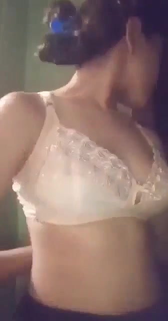 sexy GF removing bra and boobs show for lover