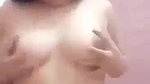 horny GF shaved pussy Indian fingering in nude