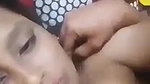 Telugu wife boob press and pussy fucking viral MMS