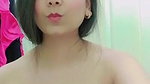 short haired Desi topless big boobs viral show