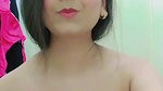short haired Desi topless big boobs viral show