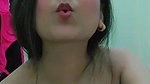 short haired Desi topless big boobs viral show
