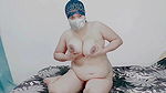 Arab Niqab Chubby Showing Big Tits and Pussy