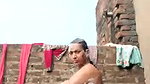 village bhabhi outdoor bath video shared online