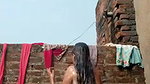 village bhabhi outdoor bath video shared online