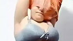 salwar suit girl stripping and playing with boobs