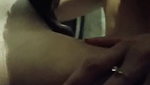 Indian girl tasting dick in threesome fucking
