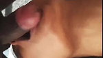 girlfriend in hotel room playing with black pussy