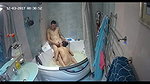CCTV young couple bathroom sex horny ipcam