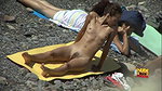 HOt Girl doing yoga in beach naked caught on hidden cam