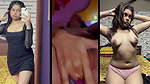 Cute desi girl showing boobs licking chocolate of her boobs