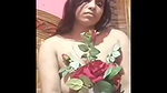 Sexy body with red rose
