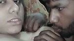 lover sucking girlfriend boobs in selfie sex