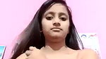 cute girlfriend topless round boobs show viral MMS