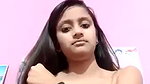 cute girlfriend topless round boobs show viral MMS
