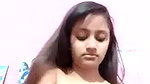 cute girlfriend topless round boobs show viral MMS