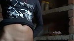 Dehati sex girl shaving pussy in standing state