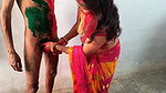 desi blowjob bhabhi cum swallowing on Holi