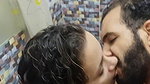Pakistani chubby MILF nude bath and foreplay sex
