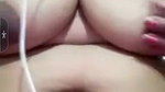 big boobs MILF naked video call chat with client