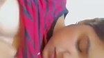 cute girlfriend boobs show on Snapchat app
