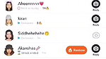 cute girlfriend boobs show on Snapchat app