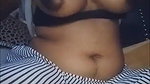 horny girl oil massaging big boobs and bushy pussy