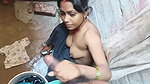 cute village wife nude bath and standing sex